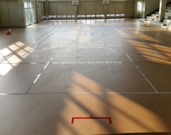 부산 신라 중학교 라인마킹 …